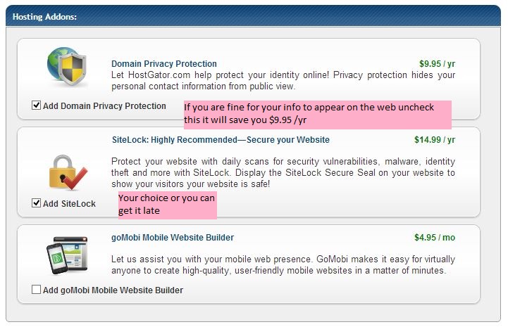 hostgator addons