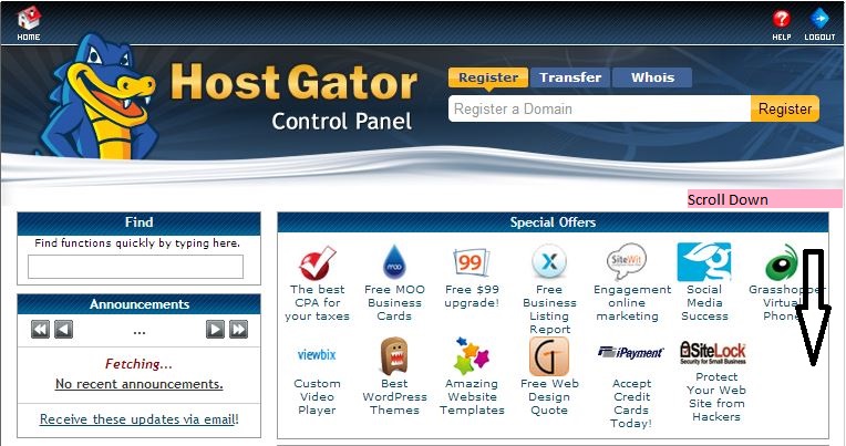 hostgator cpanel