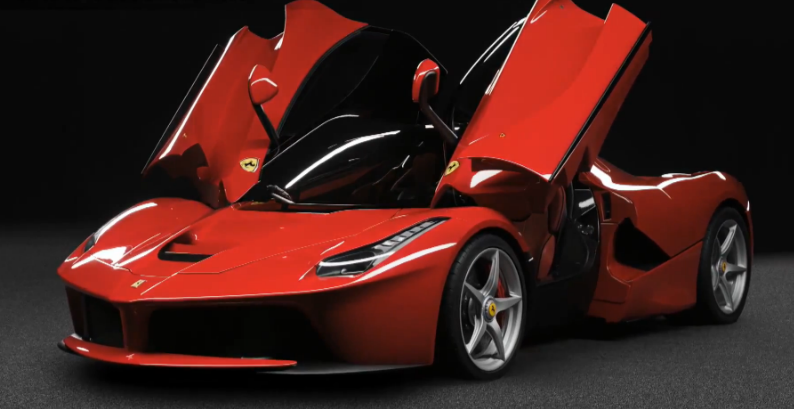 laferrari front side view