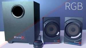 Customizable RGB Speakers Kratos S5 2.1 Gaming Speakers
